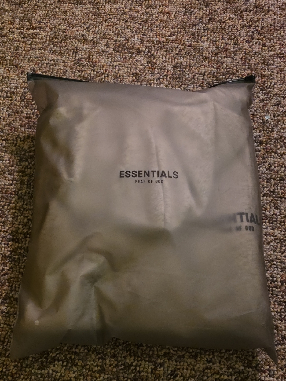 Fear Of God Essentials Light Oatmeal Hoodie Mens Large NIB
